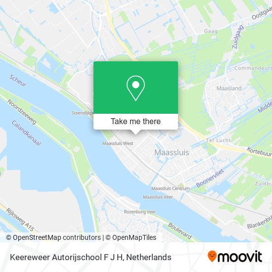 Keereweer Autorijschool F J H map