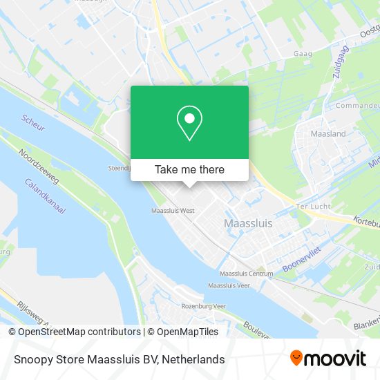 Snoopy Store Maassluis BV map