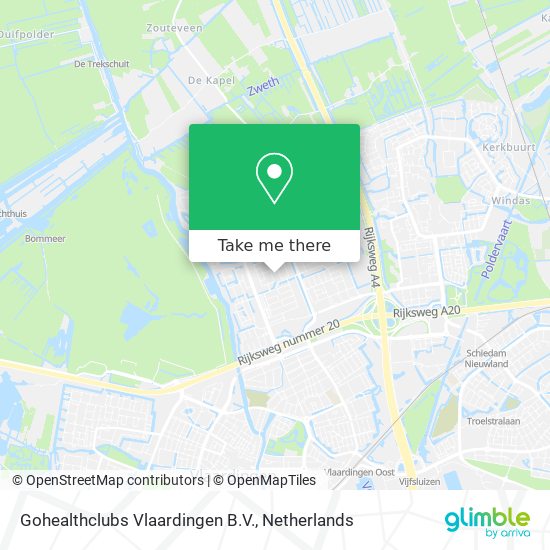 Gohealthclubs Vlaardingen B.V. map