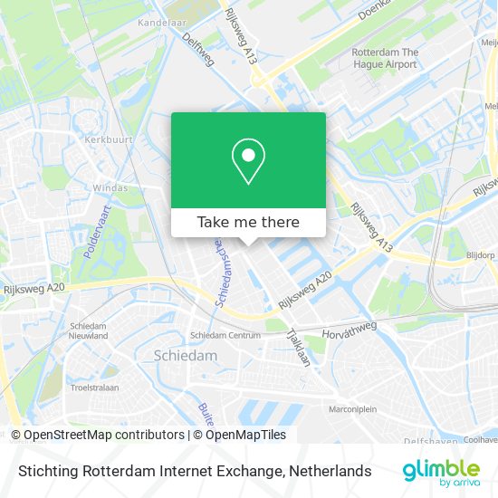 Stichting Rotterdam Internet Exchange Karte