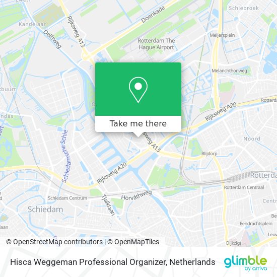 Hisca Weggeman Professional Organizer map