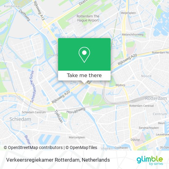 Verkeersregiekamer Rotterdam Karte