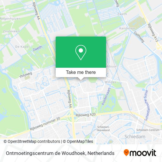 Ontmoetingscentrum de Woudhoek map