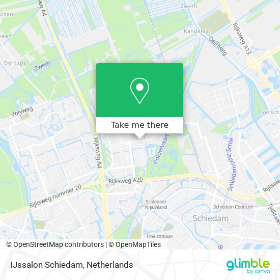 IJssalon Schiedam map