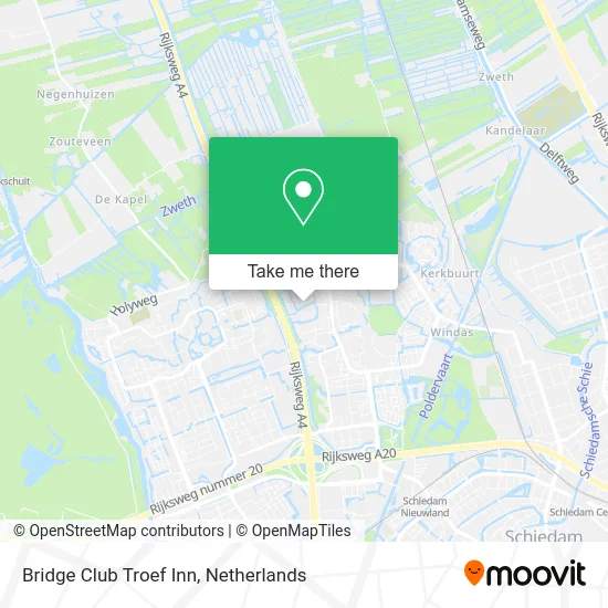 Bridge Club Troef Inn map