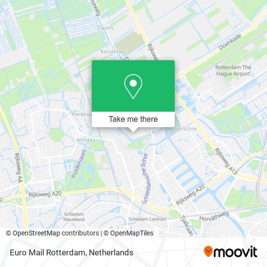 Euro Mail Rotterdam map