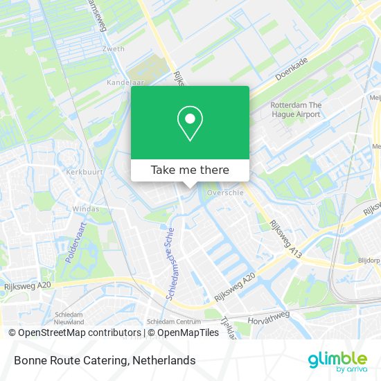 Bonne Route Catering map