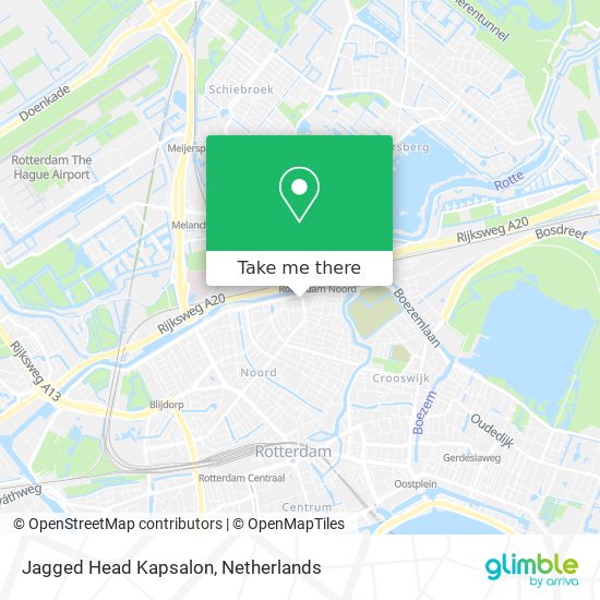 Jagged Head Kapsalon map