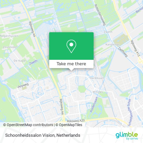 Schoonheidssalon Vision map