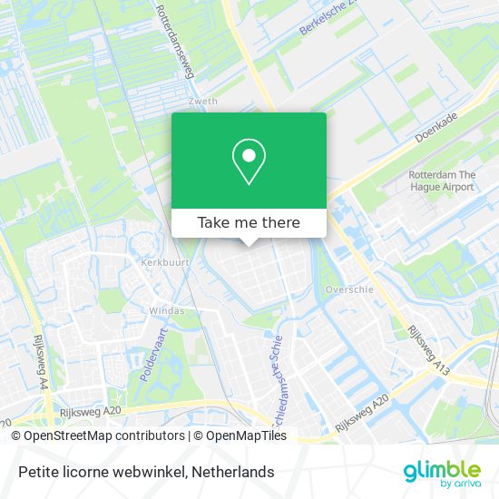 Petite licorne webwinkel map