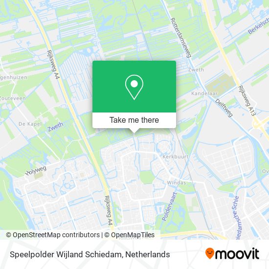 Speelpolder Wijland Schiedam map
