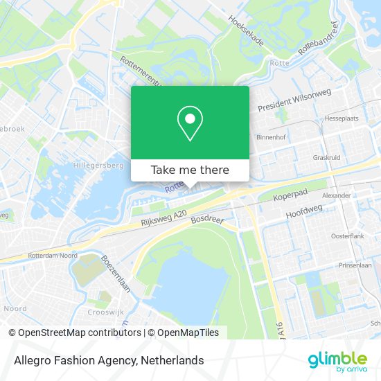 Allegro Fashion Agency map