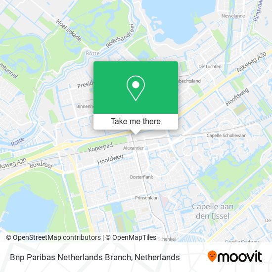 Bnp Paribas Netherlands Branch map