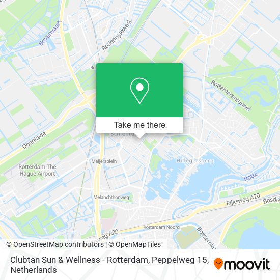 Clubtan Sun & Wellness - Rotterdam, Peppelweg 15 map