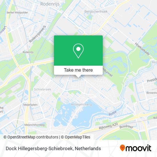 Dock Hillegersberg-Schiebroek map