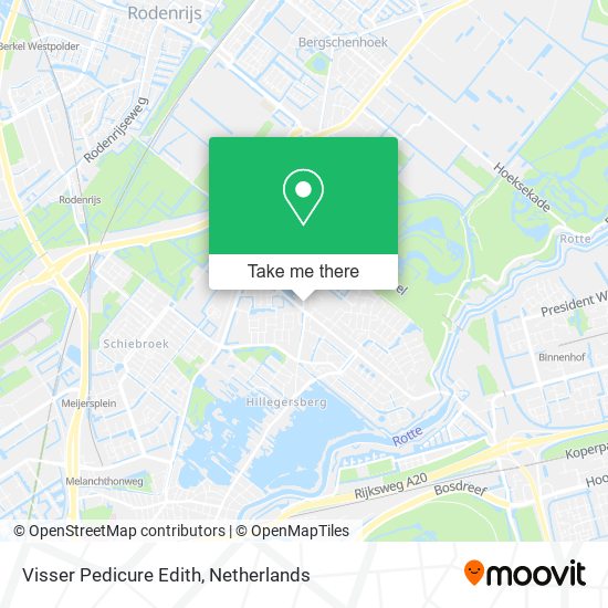 Visser Pedicure Edith map