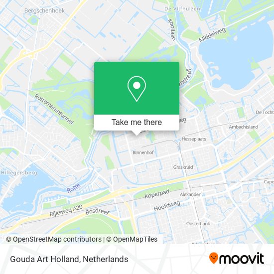 Gouda Art Holland map