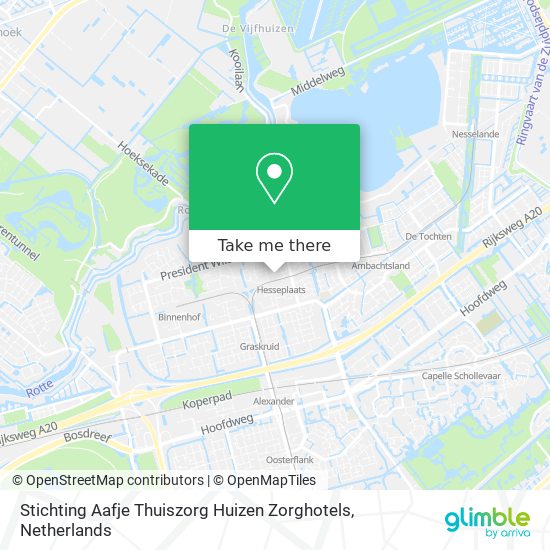 Stichting Aafje Thuiszorg Huizen Zorghotels map
