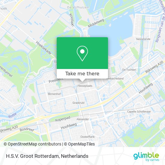 H.S.V. Groot Rotterdam map