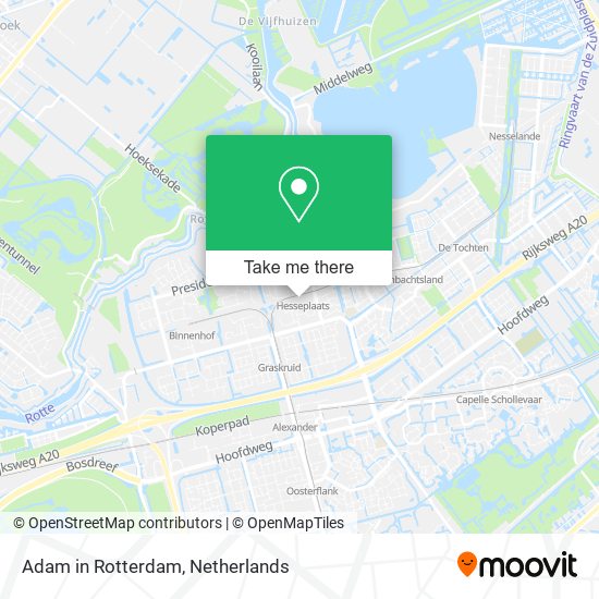 Adam in Rotterdam map