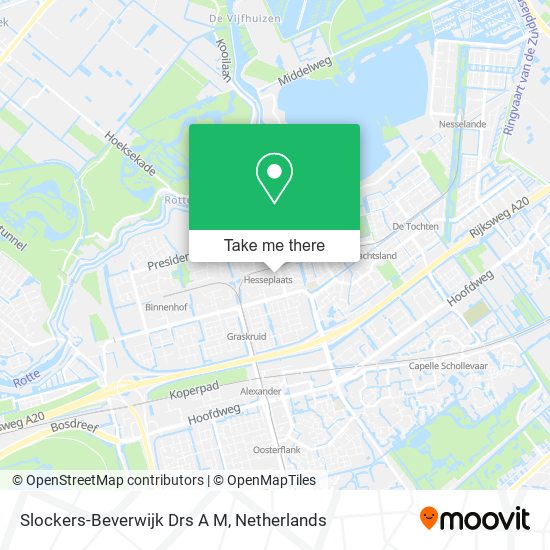 Slockers-Beverwijk Drs A M map