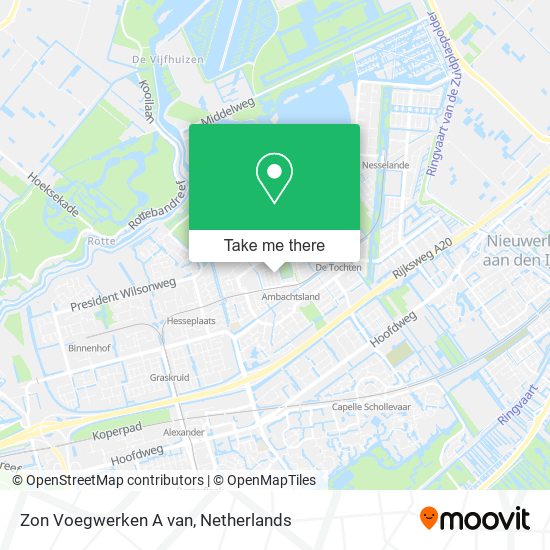 Zon Voegwerken A van map