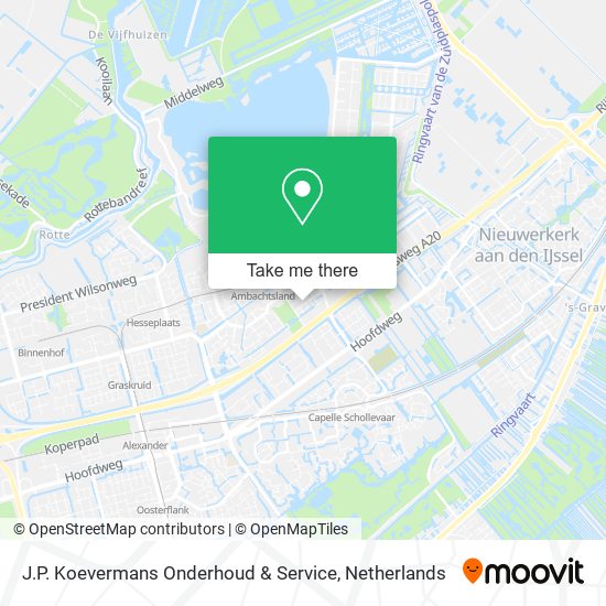 J.P. Koevermans Onderhoud & Service Karte