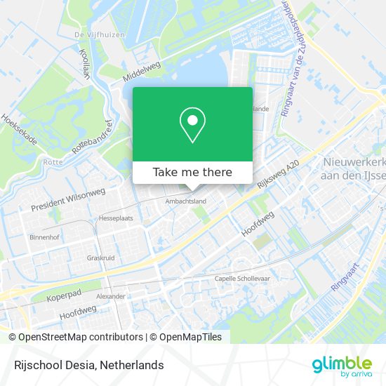 Rijschool Desia map