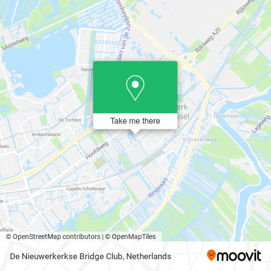 De Nieuwerkerkse Bridge Club map
