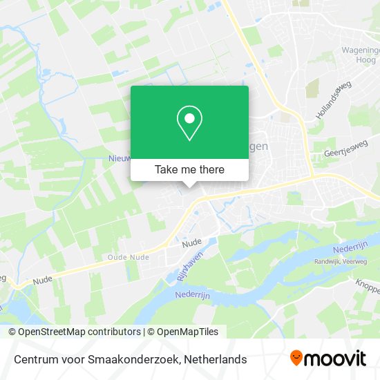 Centrum voor Smaakonderzoek map