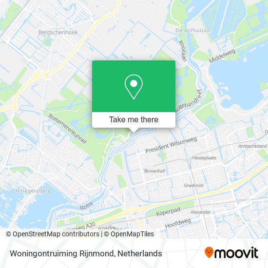 Woningontruiming Rijnmond map