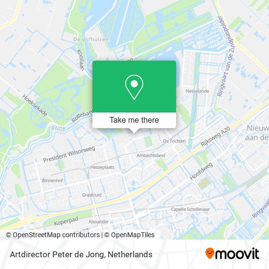 Artdirector Peter de Jong map