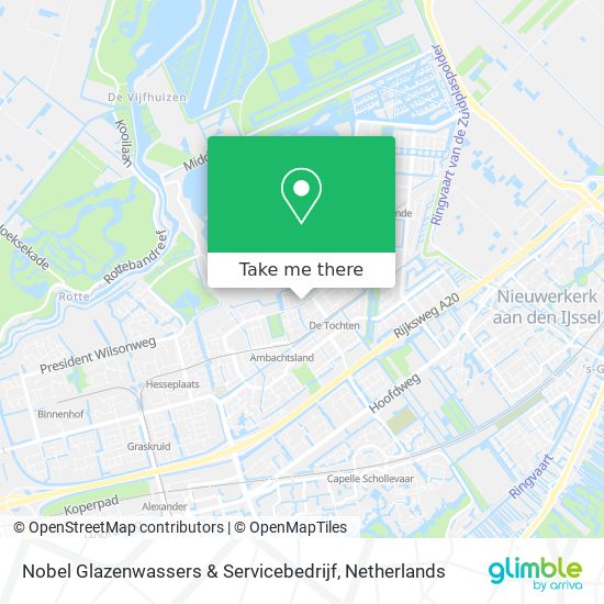 Nobel Glazenwassers & Servicebedrijf Karte