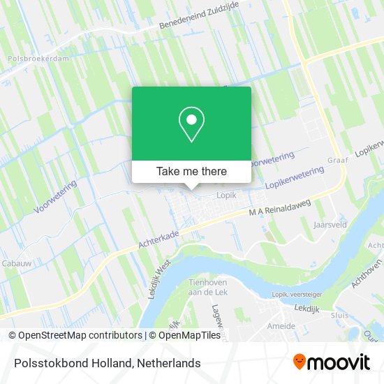 Polsstokbond Holland map