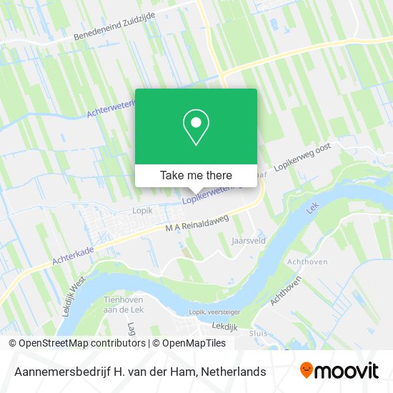 Aannemersbedrijf H. van der Ham map