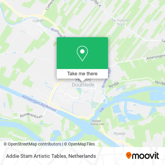 Addie Stam Artistic Tables map