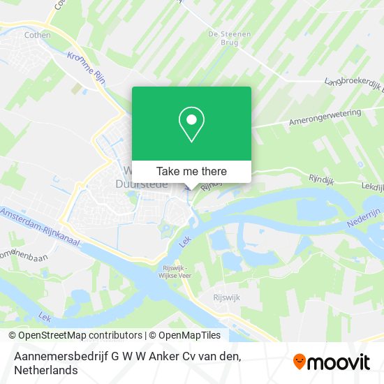 Aannemersbedrijf G W W Anker Cv van den map