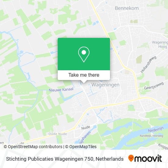 Stichting Publicaties Wageningen 750 Karte