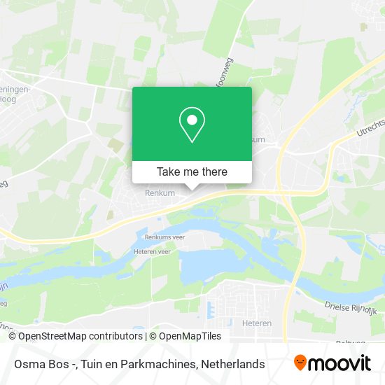 Osma Bos -, Tuin en Parkmachines map