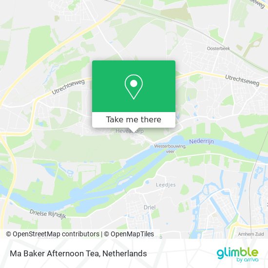 Ma Baker Afternoon Tea map