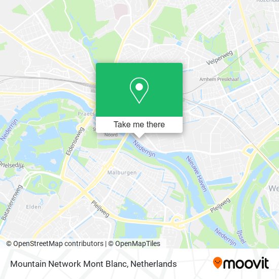 Mountain Network Mont Blanc map