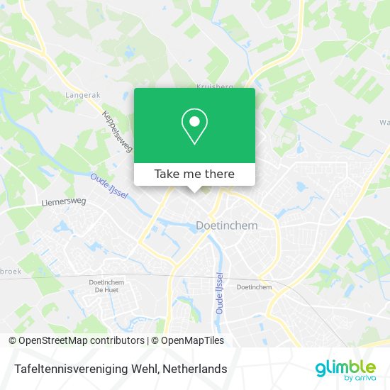 Tafeltennisvereniging Wehl Karte