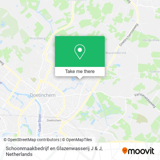Schoonmaakbedrijf en Glazenwasserij J & J map