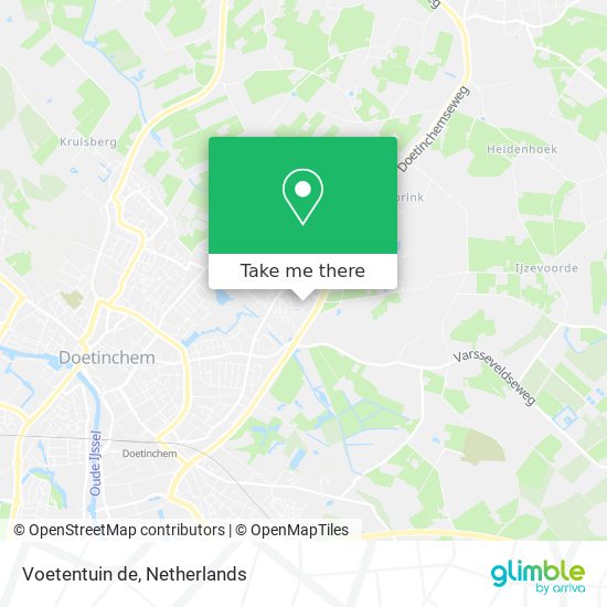 Voetentuin de map