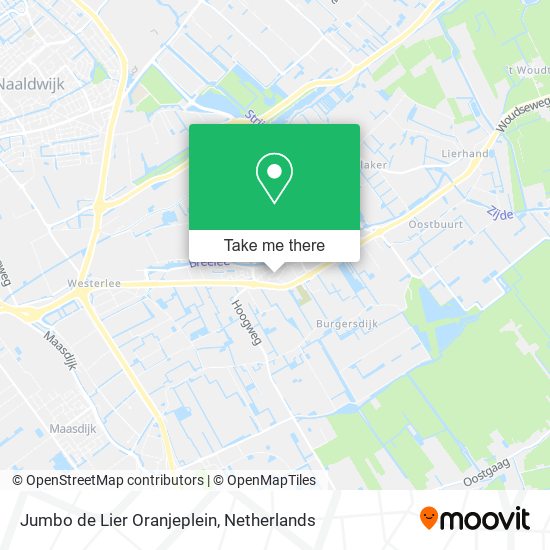 Jumbo de Lier Oranjeplein map