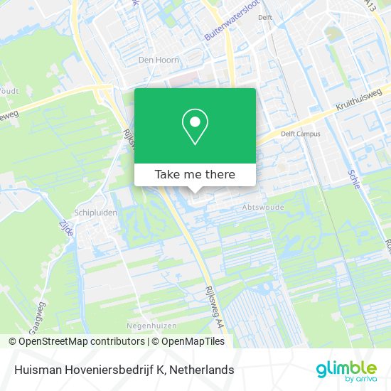 Huisman Hoveniersbedrijf K map