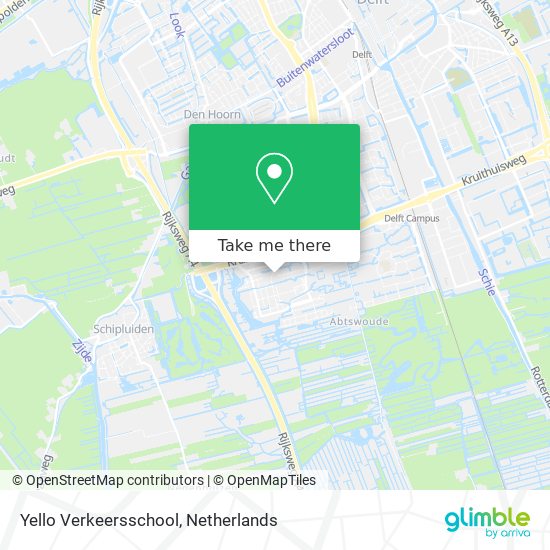 Yello Verkeersschool map