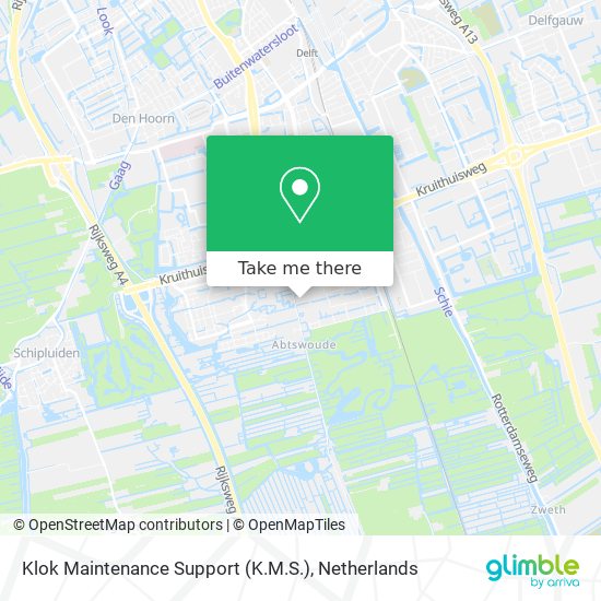 Klok Maintenance Support (K.M.S.) Karte