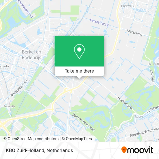 KBO Zuid-Holland map