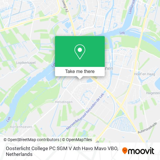 Oosterlicht College PC SGM V Ath Havo Mavo VBO map